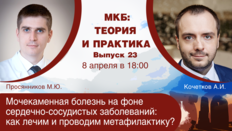 МКБ: теория и практика. Выпуск №23. Тема: «Мочекаменная болезнь на фоне сердечно-сосудистых заболеваний: как лечим и проводим метафилактику?»