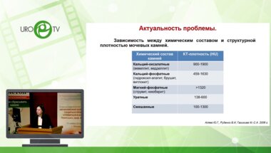 Капанадзе Л.Б. – Двухэнергетическая компьютерная томография в определении химического состава мочевых камней «in vivo»