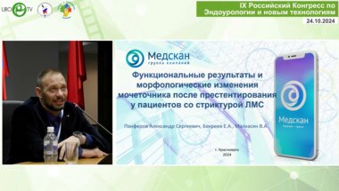 Панфёров А.С. - Функциональные результаты и морфологические изменения мочеточника после престентирования у пациентов со стриктурой ЛМС