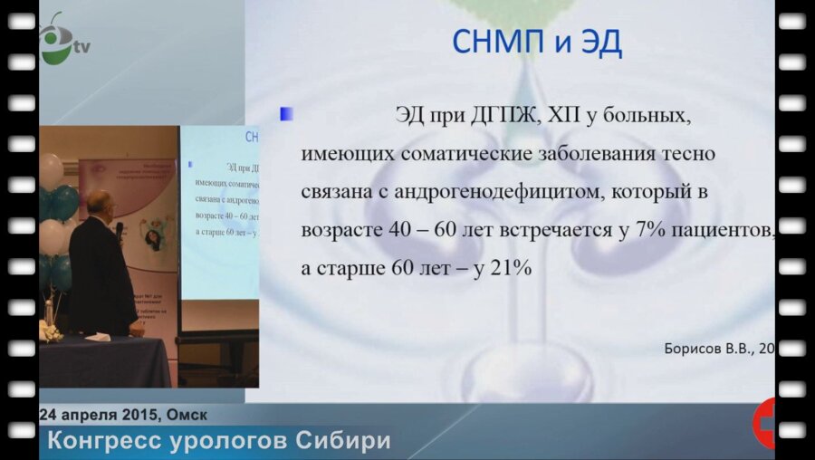 Онопко В.Ф. - "Клиническая оценка применения препаратов содержащих сверхмалые дозы антител при СНМП и ЭД"