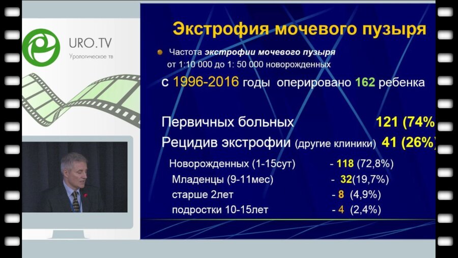 Рудин Ю.Э. - Первичное закрытие мочевого пузыря при экстрофии мочевого пузыря у новорожденных