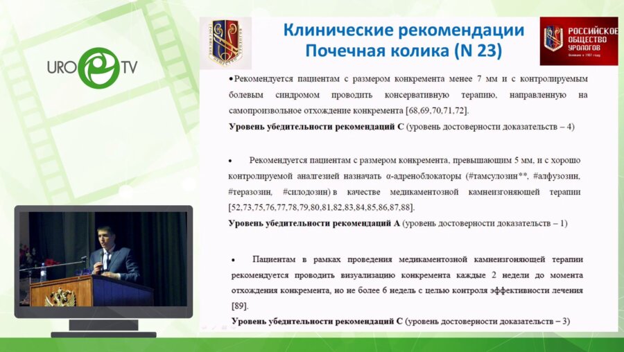 Просянников М.Ю. - Литокинетическая эффективность ренотинекса после дистанционной нефролитотрипсии