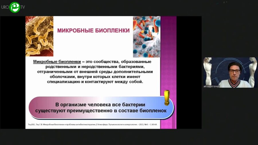 Хрянин А.А. - Бактериальные биоплёнки как фактор антибиотикорезистентности