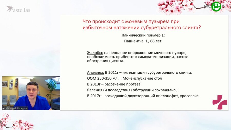 Шкарупа Д.Д. - Концепция среднеуретрального слинга с возможностью ранней мобилизации (TTT — Tunable Tension Tape)