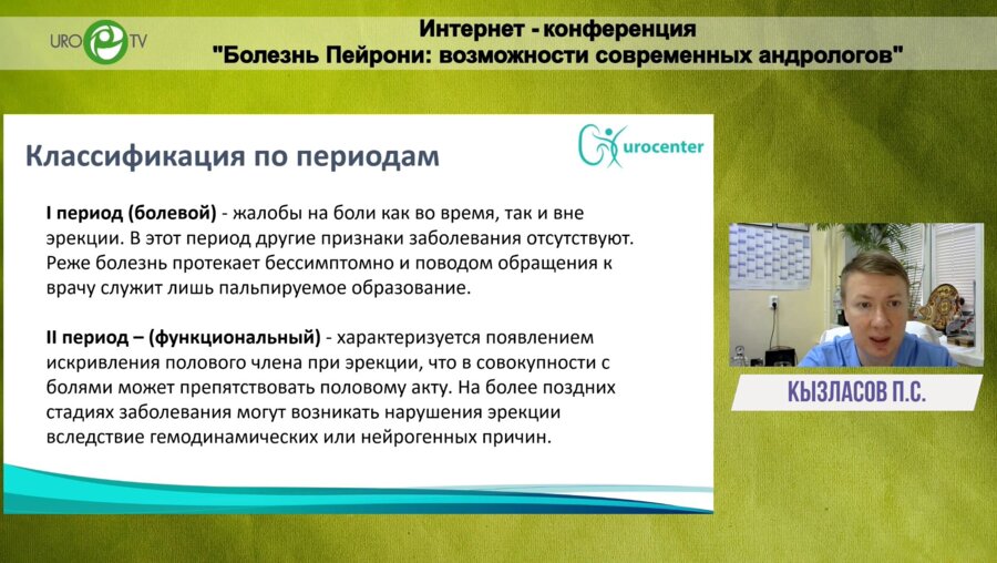 Кызласов П.С. - Разбор консервативных методов лечения Пейрони