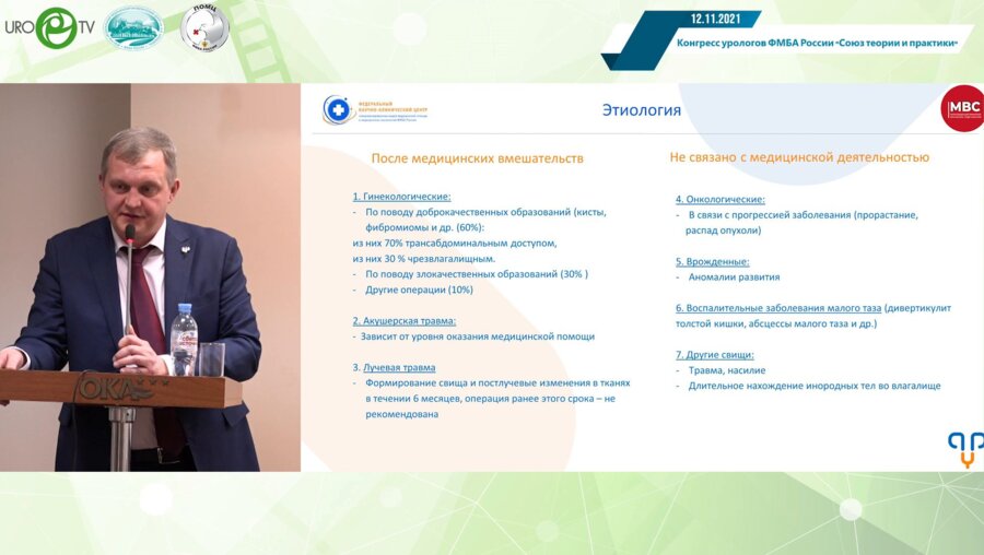 Санжаров А.Е. - Лапароскопическая коррекция различных мочевых свищей