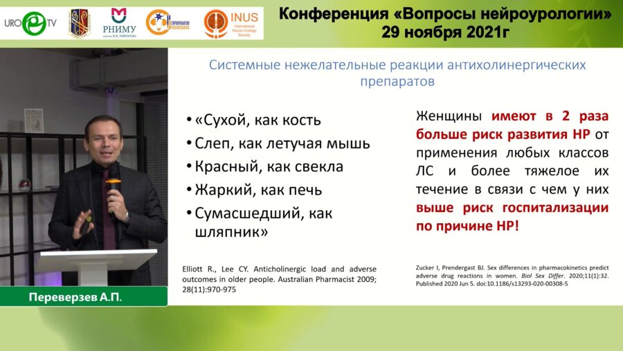 Переверзев А.П. - Антихолинергическая нагрузка - мифы и реальность
