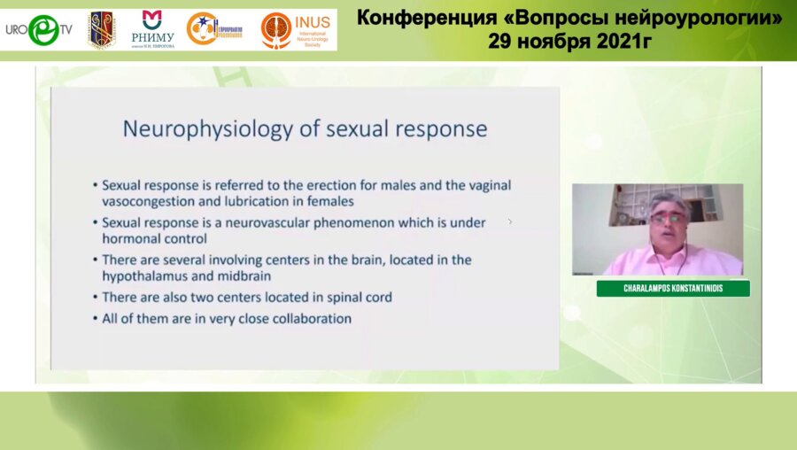 Charalampos Konstantinidis - Варианты сексуальной дисфункции в зависимости от уровня повреждения нервных путей