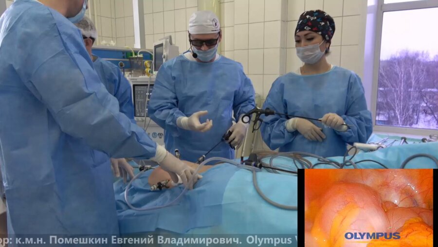 Помешкин Е.В. - 3D лапароскопическая фистулопластика с использованием Thunderbreat. Пузырно-влагалищный свищ