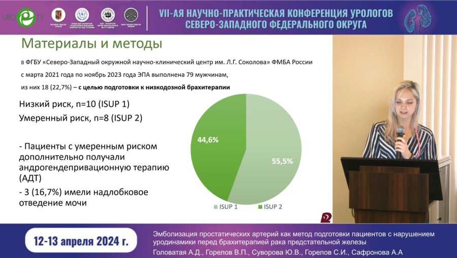 Головатая А.Д. - Эмболизация простатических артерий как метод подготовки пациентов с нар. уродинамики перед брахитерапией РПЖ