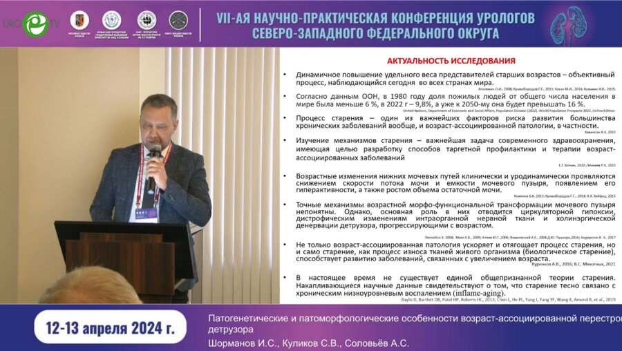 Шорманов И.С. - Патогенетические и патоморфологические особенности возраст-ассоциированой перестройки детрузора