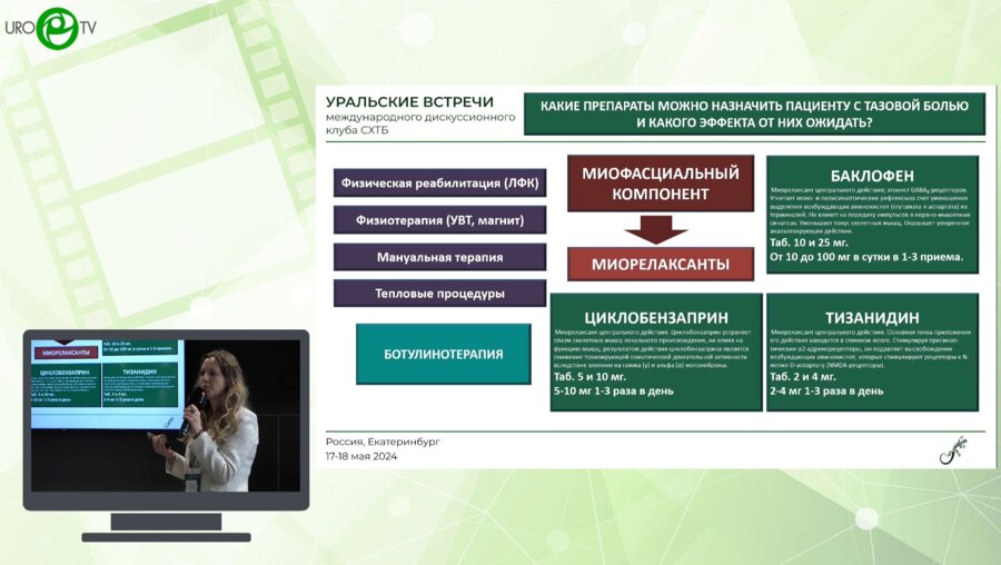 Филиппова Е.С. - Консервативное лечение пациентов с тазовой болью и нарушениями мочеиспускания