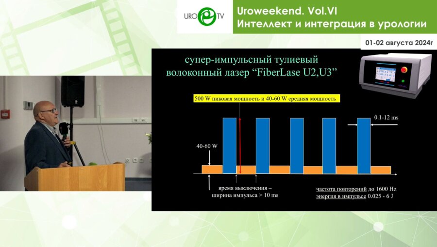 Мартов А.Г. - Тулиевый волоконный лазер в урологии