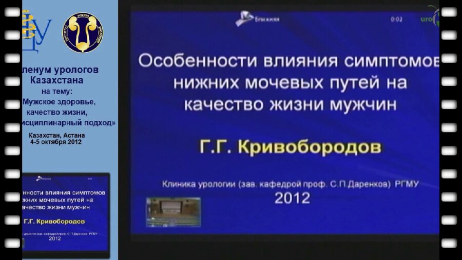 Кривобородов Г.Г. - Особенности влияния симптомов нижних мочевых путей на качество жизни мужчин
