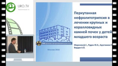 Меринов Д.С. - Перкутанная нефролитотрипсия в лечении крупных и коралловидных камней почек у детей младшего возраста