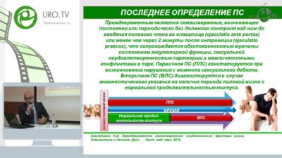 Первое урологическое ток-шоу "Об урологии начистоту". Преждевременная эякуляция: что считать за норму?