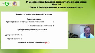 Бондаренко C.Г. - Лапароскопическая реимплантация enblock или уретеро-уретеро (пиело)