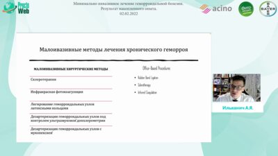 Ильканич А.Я. - Подводные камни минимально инвазивных методов лечения геморроидальной болезни