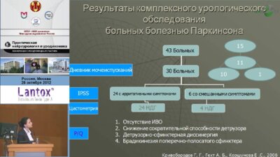 Гехт А.Б., Попов Г.Р., Коршунова Е.С. "Урологическая помощь пациентам с нейродегенератив- ными заболеваниями."