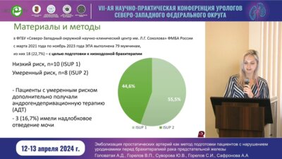 Головатая А.Д. - Эмболизация простатических артерий как метод подготовки пациентов с нар. уродинамики перед брахитерапией РПЖ