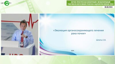 Шпоть Е.В. - Эволюция органосохраняющего лечения рака почки