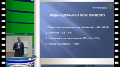 Лебединец А.А. - Консервативное лечение стрессового недержания мочи после радикальной простатэктомии