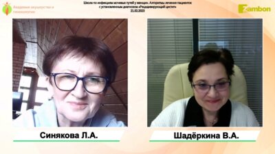 Синякова Л.А. - Алгоритмы лечения пациенток с установленным диагнозом «Рецидивирующий цистит»