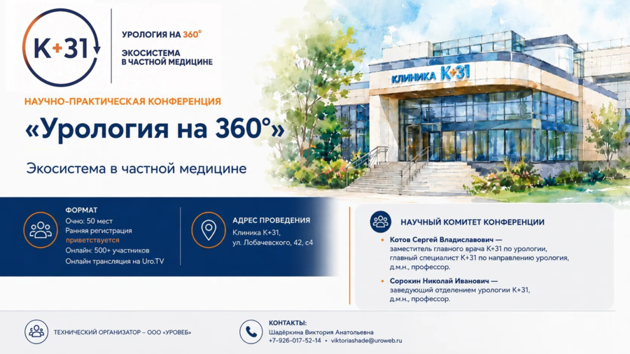 Научно-практическая конференция «Урология на 360°. Экосистема в частной медицине»