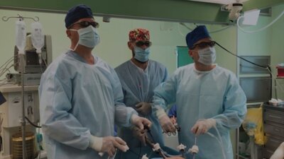 Laparoscopic pelvic exenteration, Bricker derivation LIVE - Тазовая экзентерация.